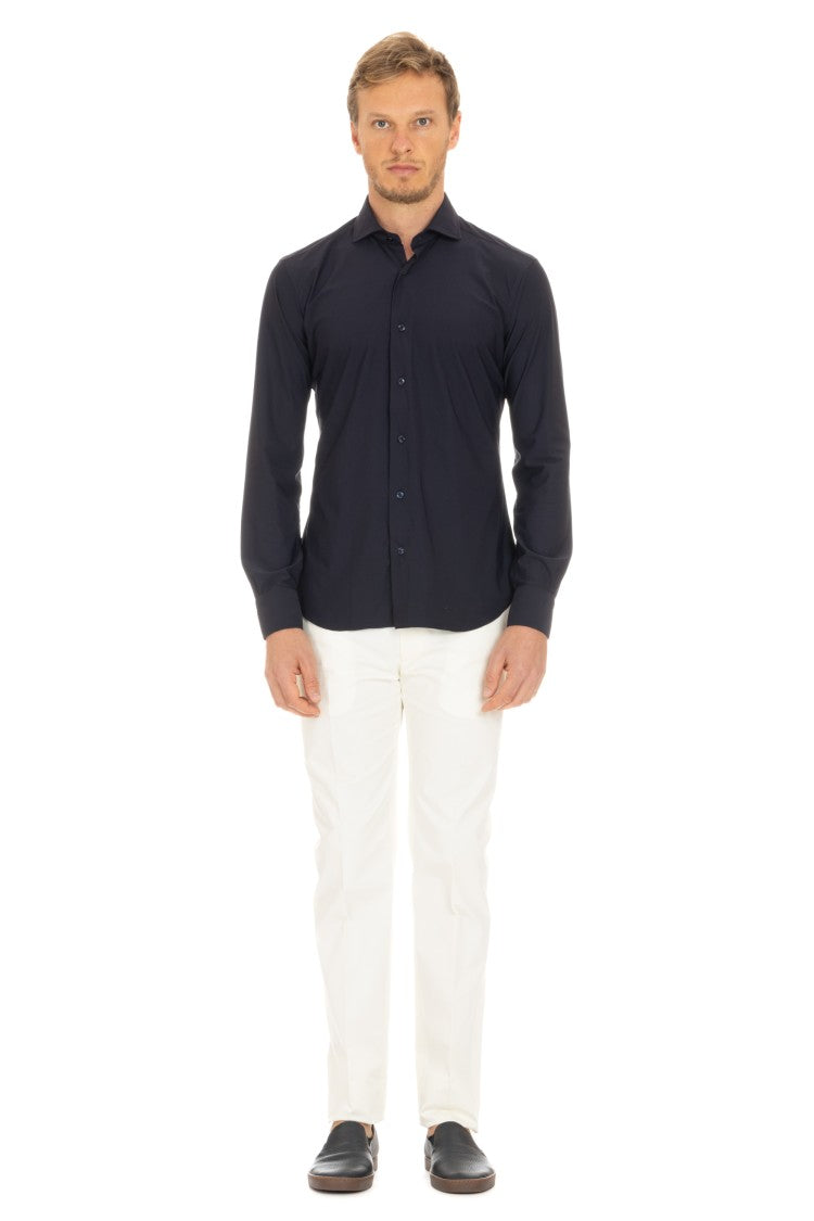 Barba “La Polo” Stretch Cotton Shirt