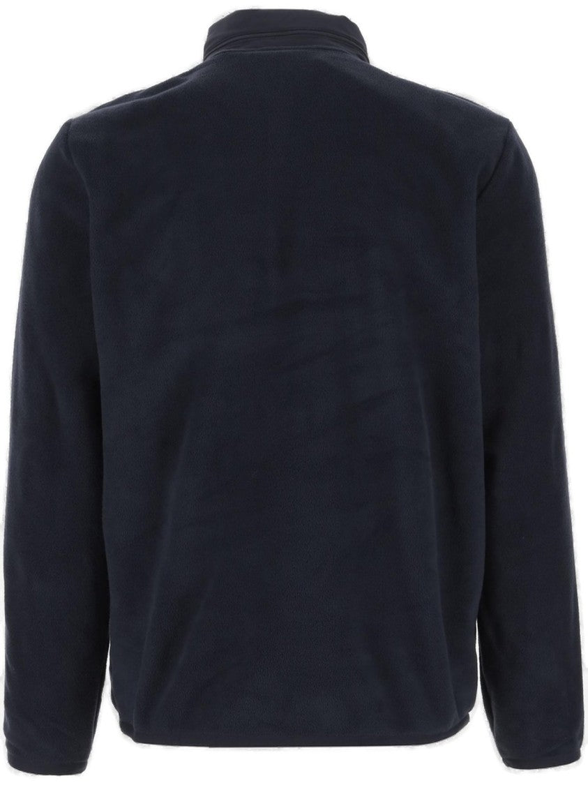 Polo Ralph Lauren High Collar Zip-Up Knit Pullover By Polo Ralph Lauren