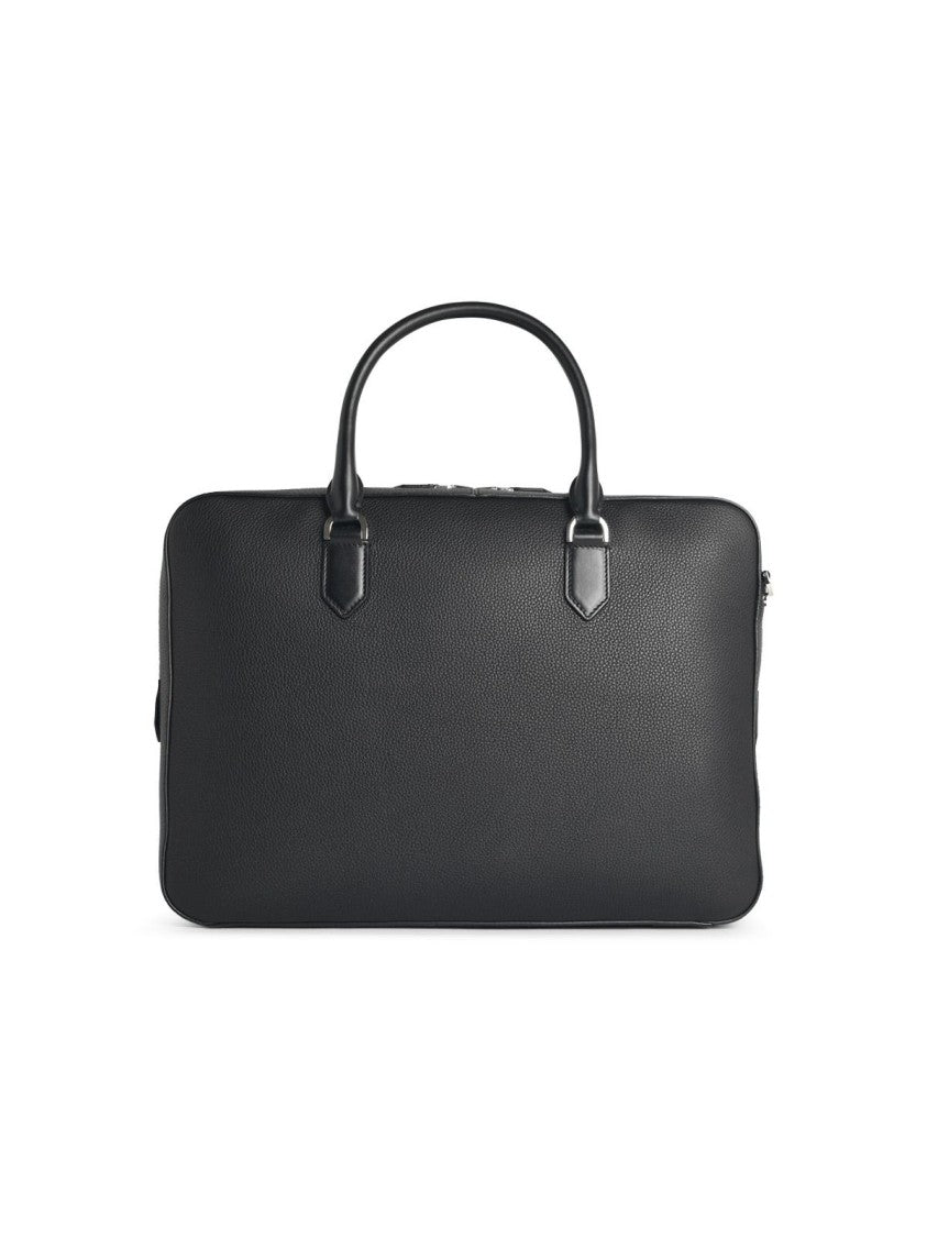 Tom Ford Black Full-Grain Leather Briefcase