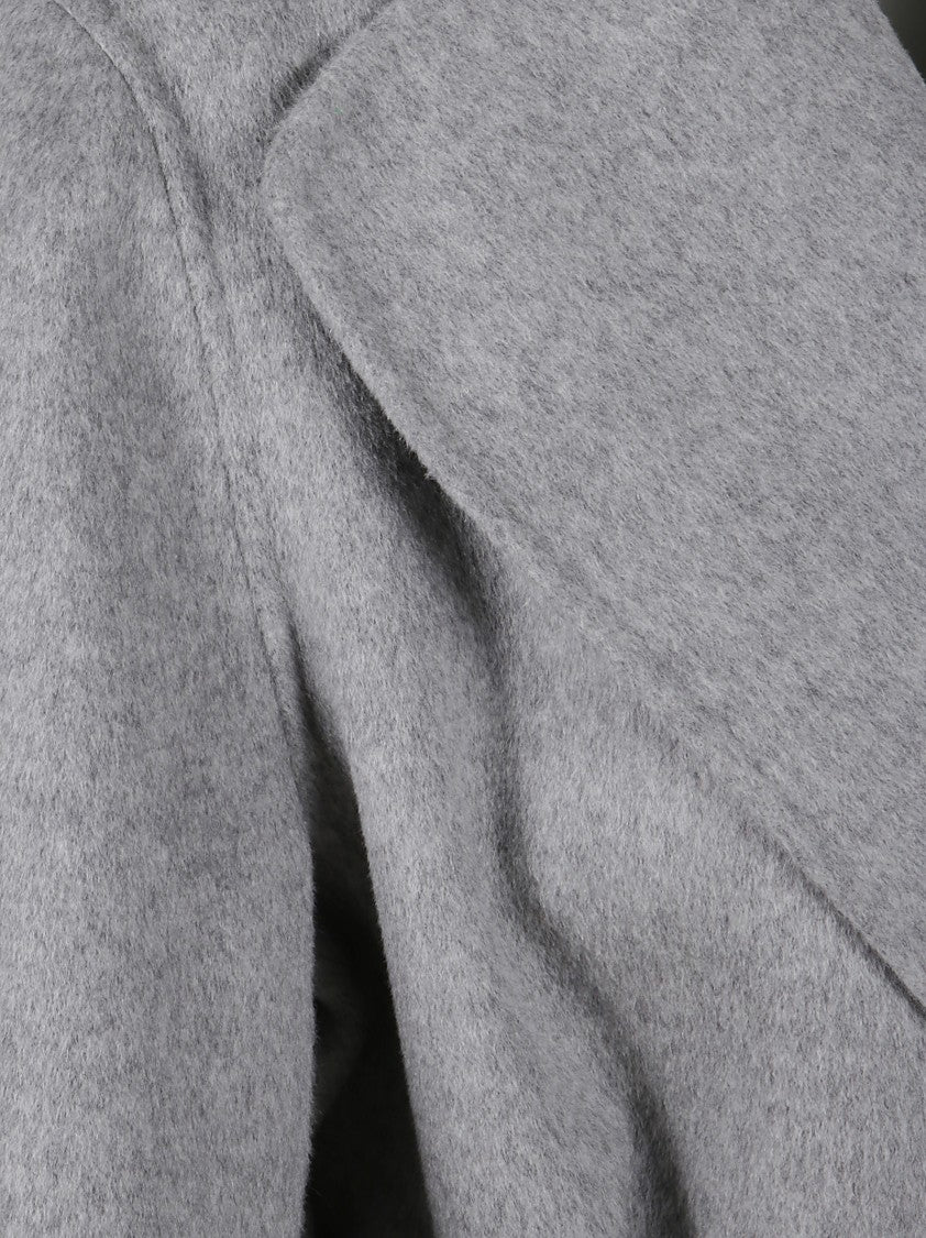 Max Mara Tailored Wrap Coat With Wide Lapel Collar