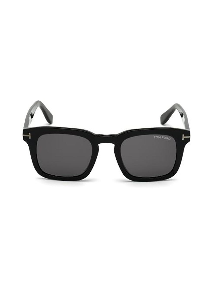 Tom Ford Sleek Square Frame Sunglasses With Glossy Finish