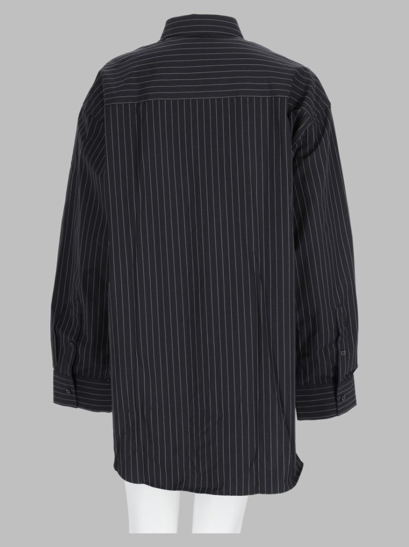 Filippa K Grey Pinstripe Relaxed Button-Down Cotton Shirt