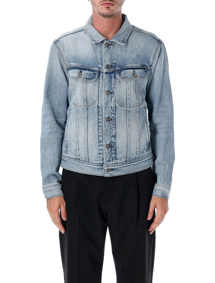 Tom Ford Selvedge Denim Icon Vintage Wash Trucker Jacket