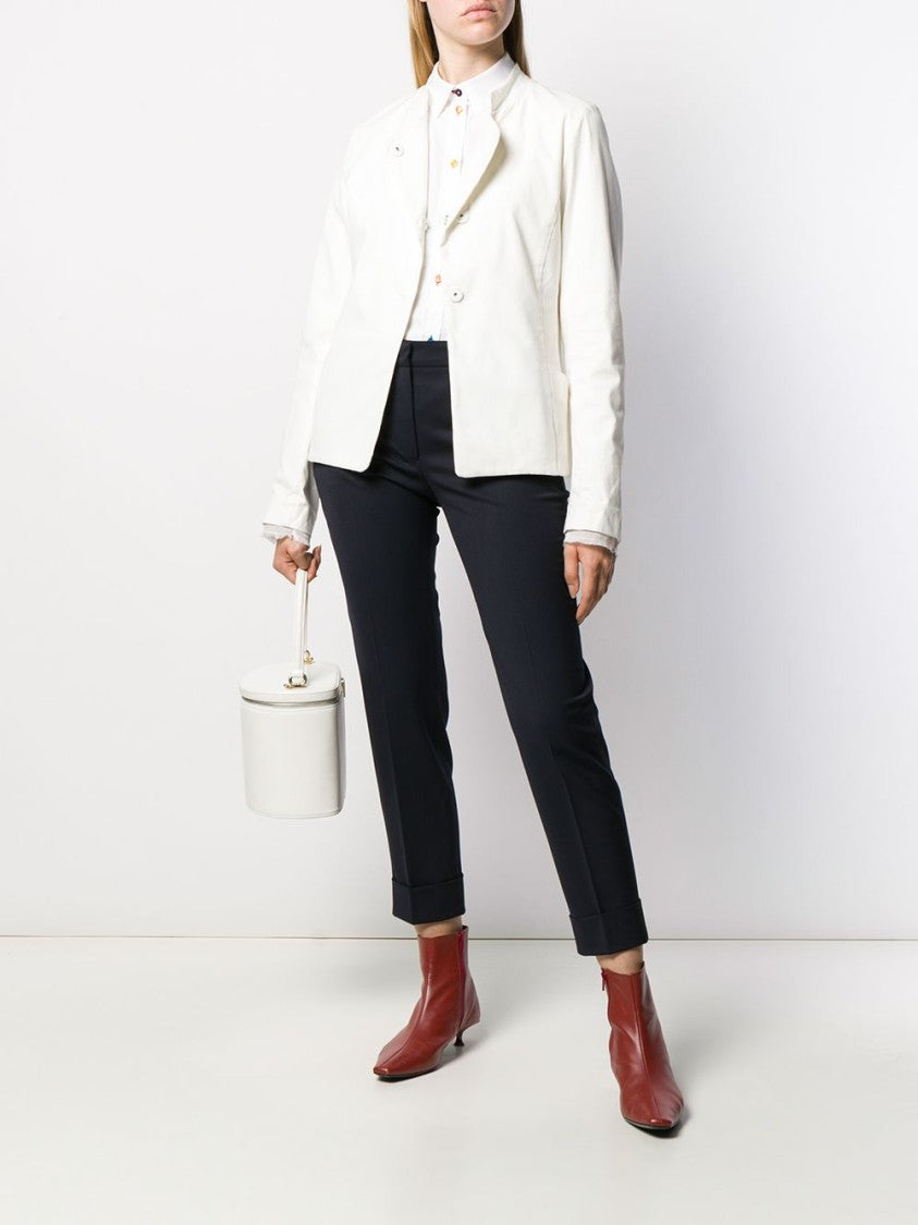 Pt Torino Cropped Tailored Trousers With Minimalist Design