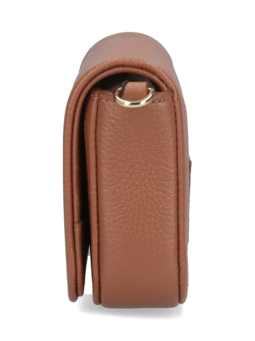 Marc Jacobs Brown The Leather Hammered Shoulder Bag