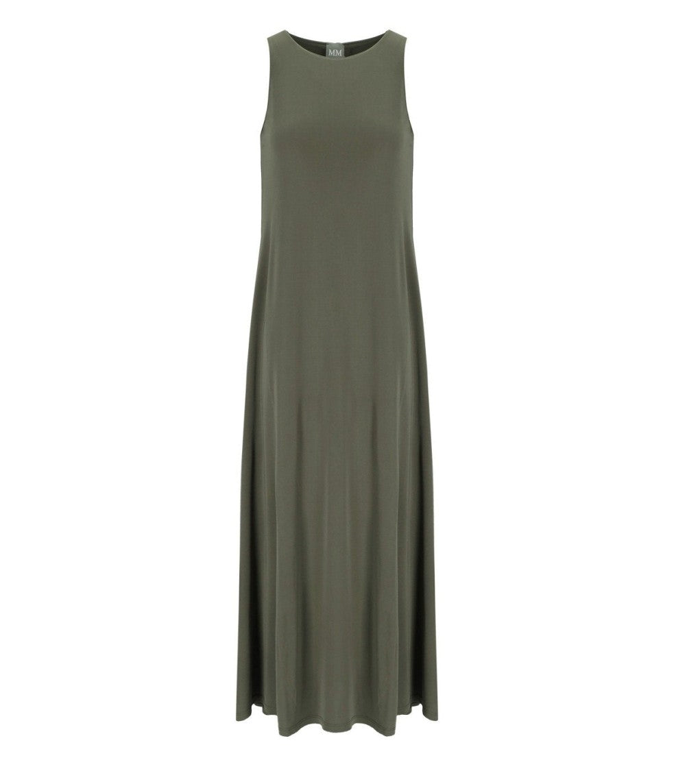 Max Mara Accento Khaki Green Long Dress
