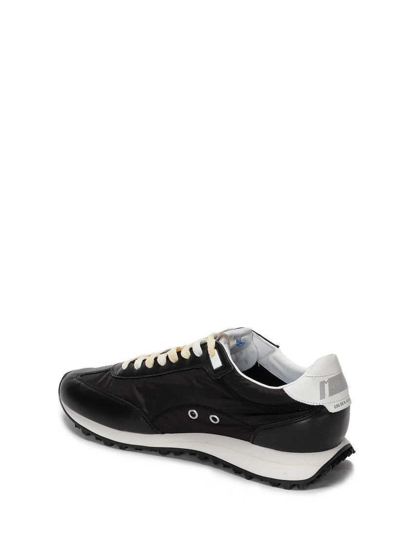 Golden Goose Marathon Nylon Sneakers With Side Star Application