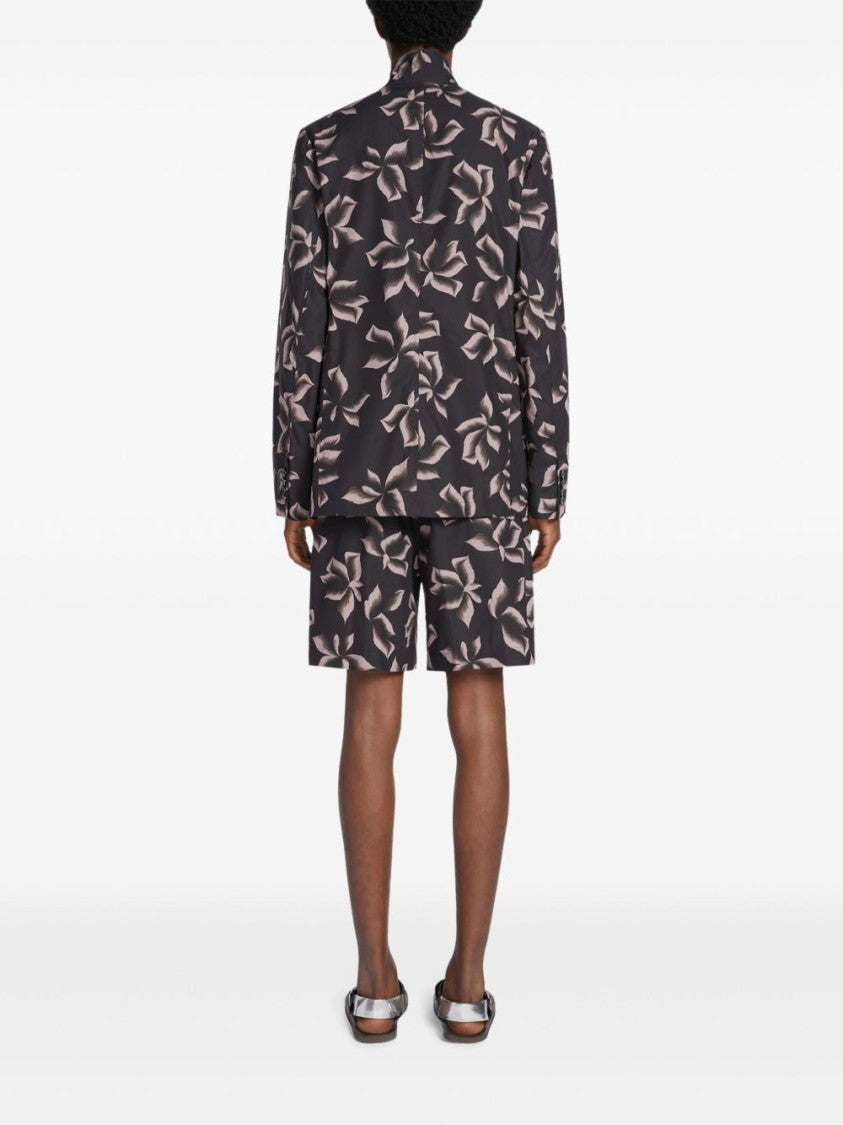Dries Van Noten Cedar Brown Button Side Flap Jacket
