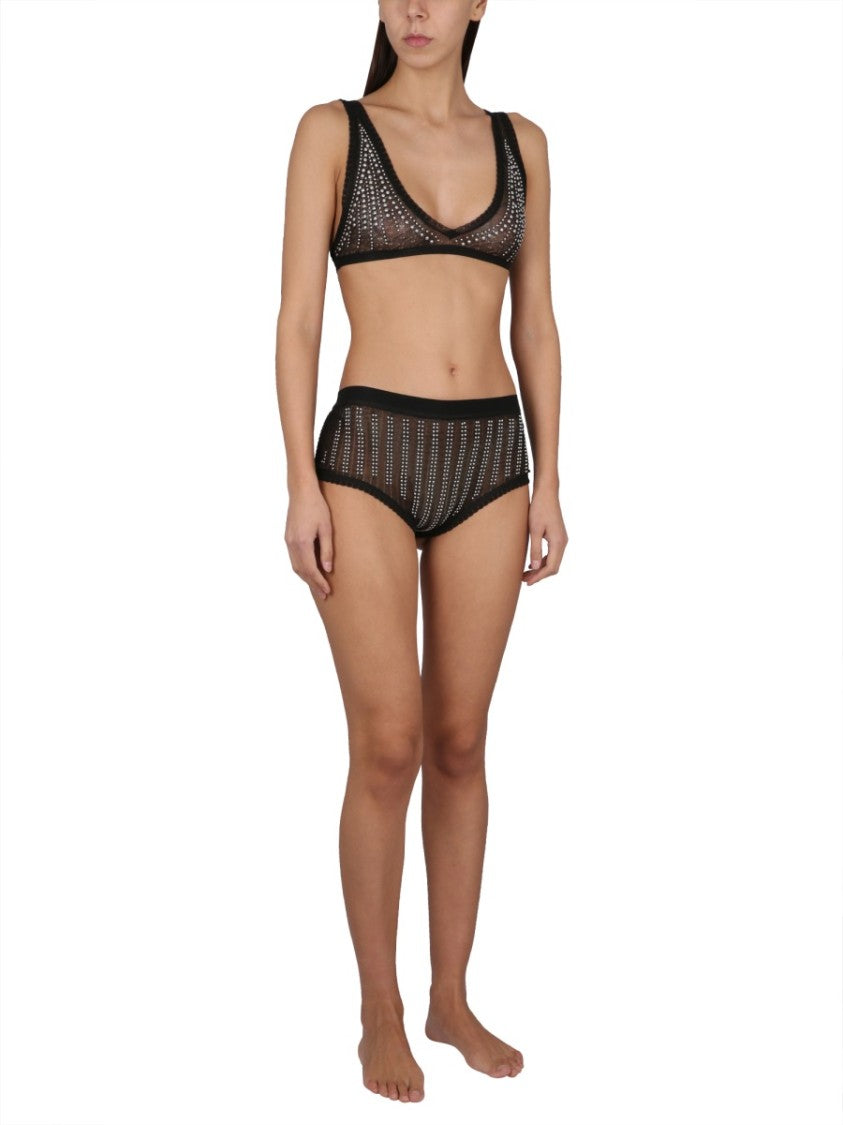 Paco Rabanne High-Waisted Black Briefs