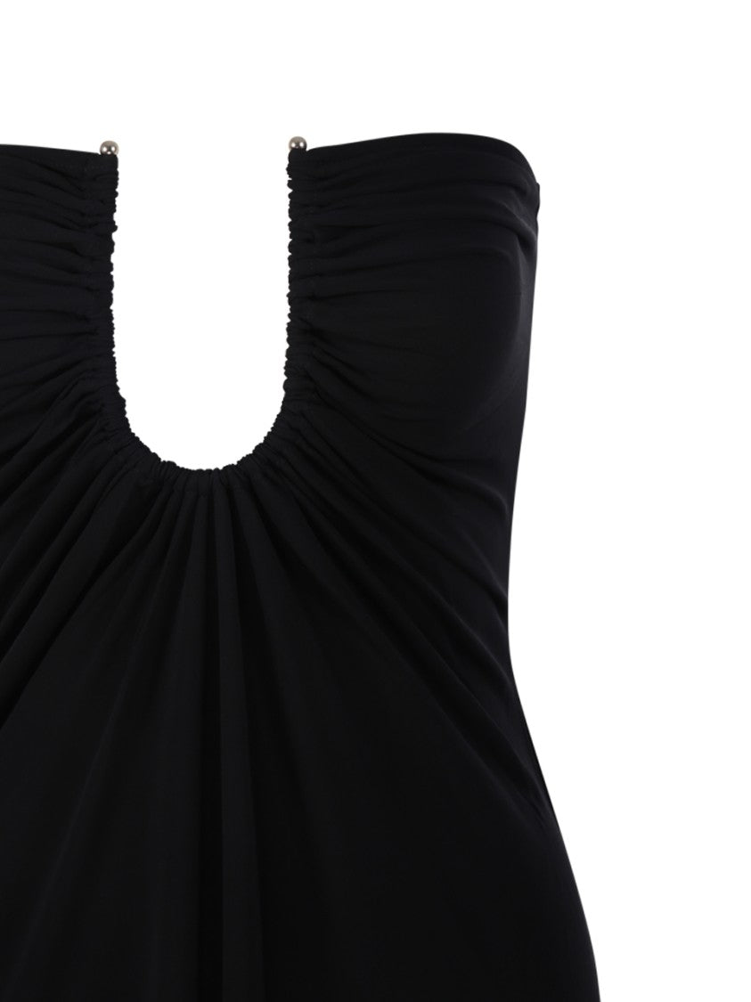 Christopher Esber Arced Palm Strapless Dress