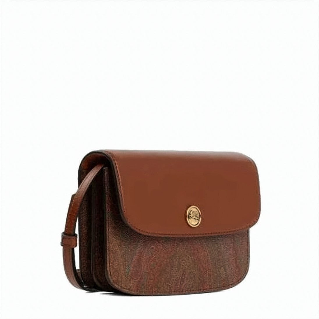 Etro Structured Rectangular Crossbody Bag With Paisley Fabric
