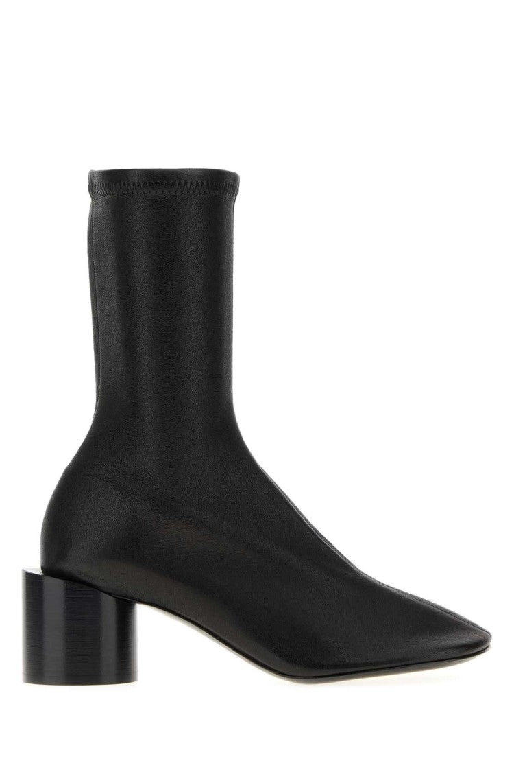 Jil Sander Black Leather Ankle Boots