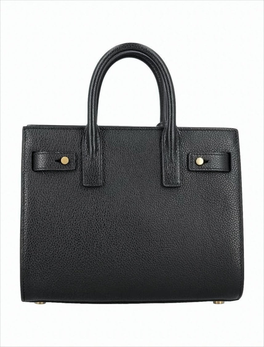 Saint Laurent Textured Calfskin Tote Bag