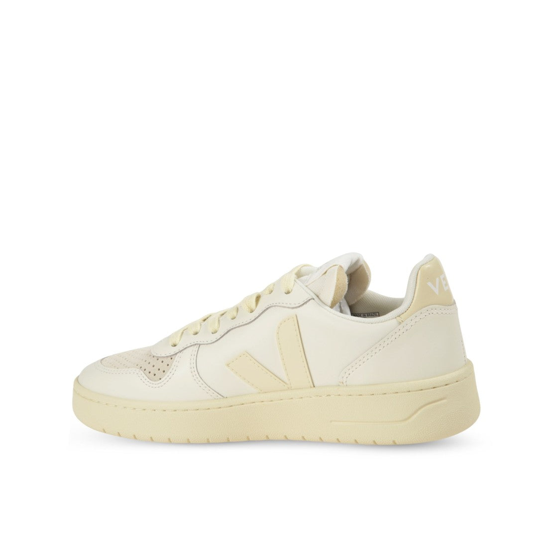 Veja Minimalist V-10 Sneakers With Leather
