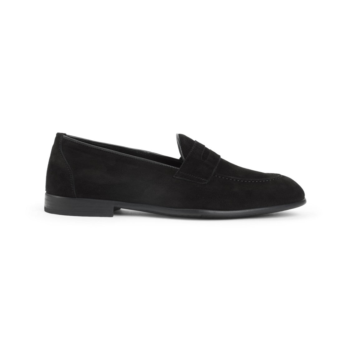 Brioni Refined Black Suede Loafers