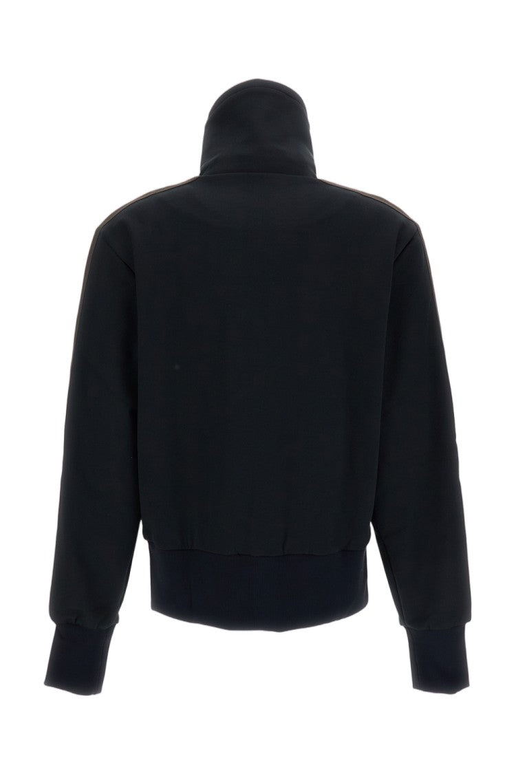 Wales Bonner Black Form Two-Tone Stripe Technical Jersey Track Top