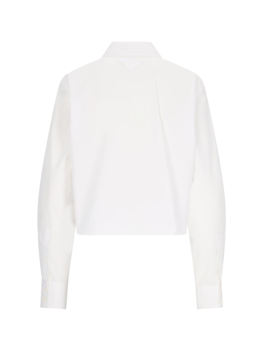 Prada Embroidered Shirt – White