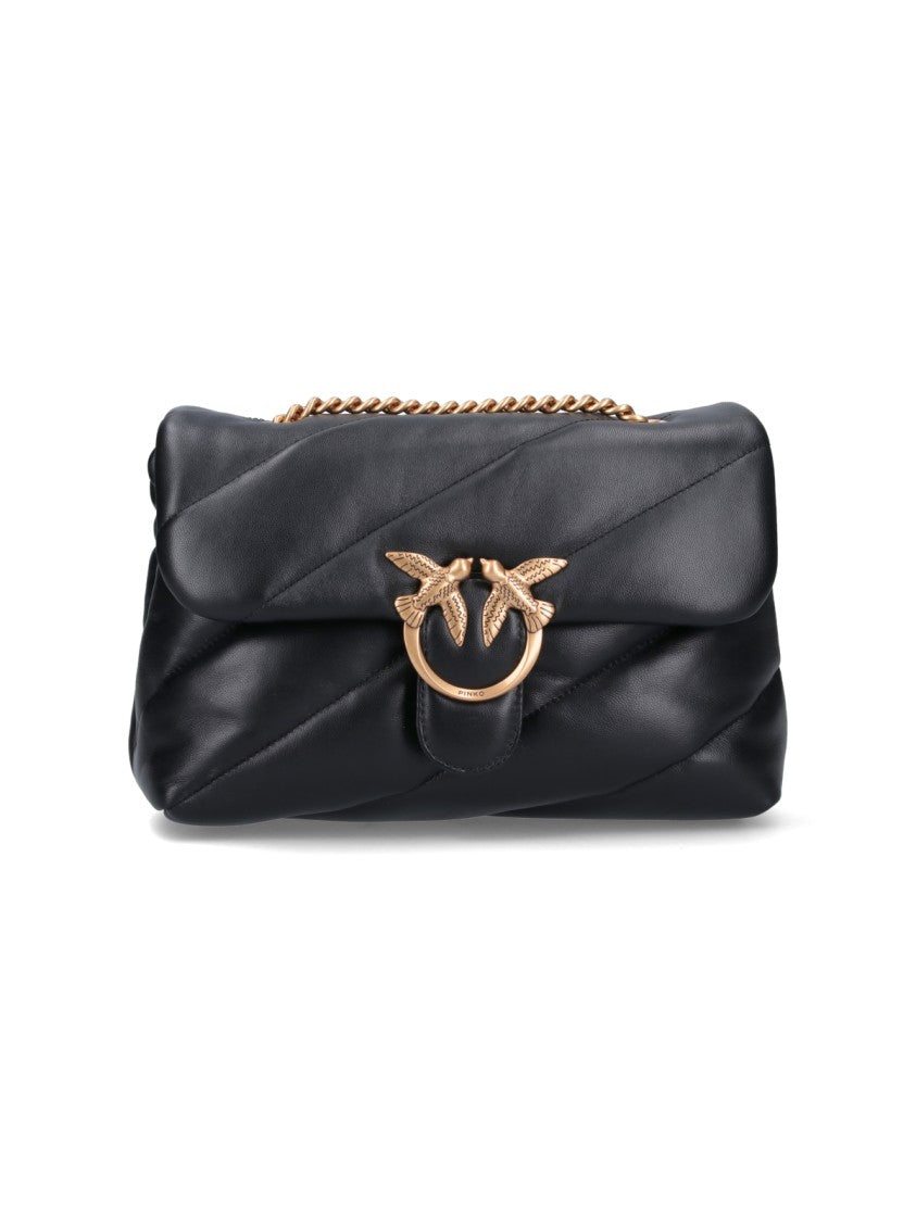 Pinko "Classic Love Puff" Shoulder Bag – Black