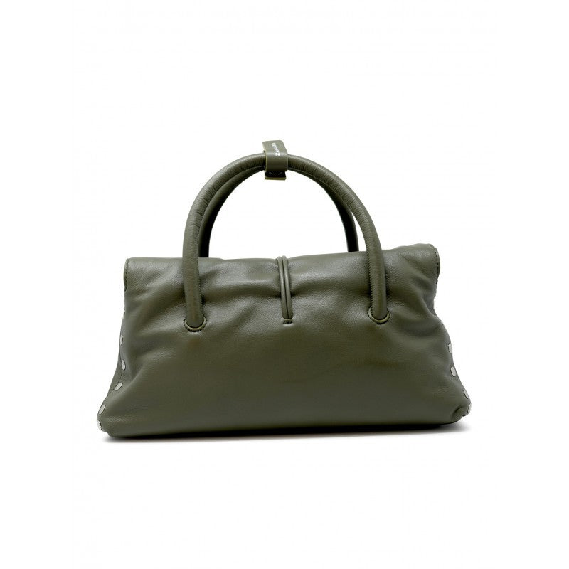 Zanellato Green Olivona Leather Dotta Saeta S Handbag