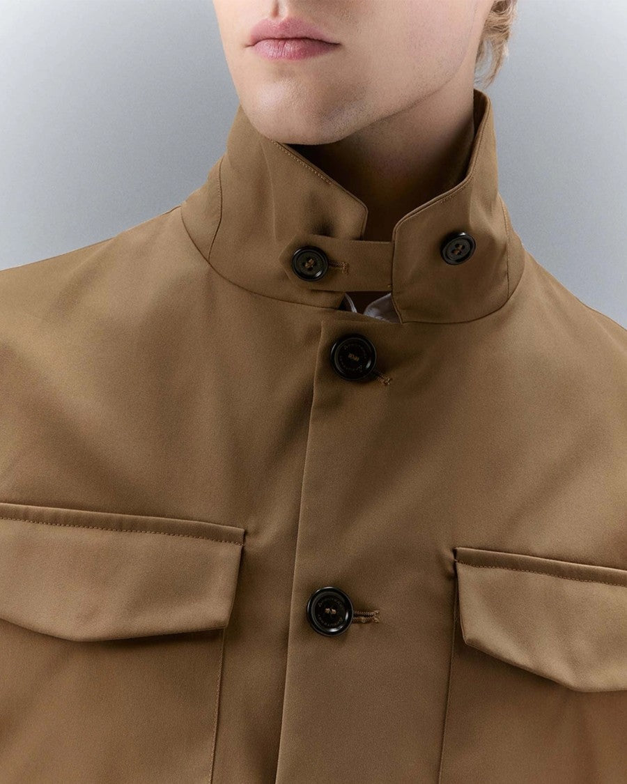Peuterey Jura Ga Field Jacket In Matte Twill – Brown