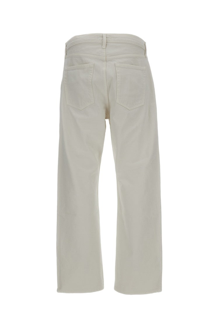Agolde Chalk White Magnus Cotton Denim Jeans