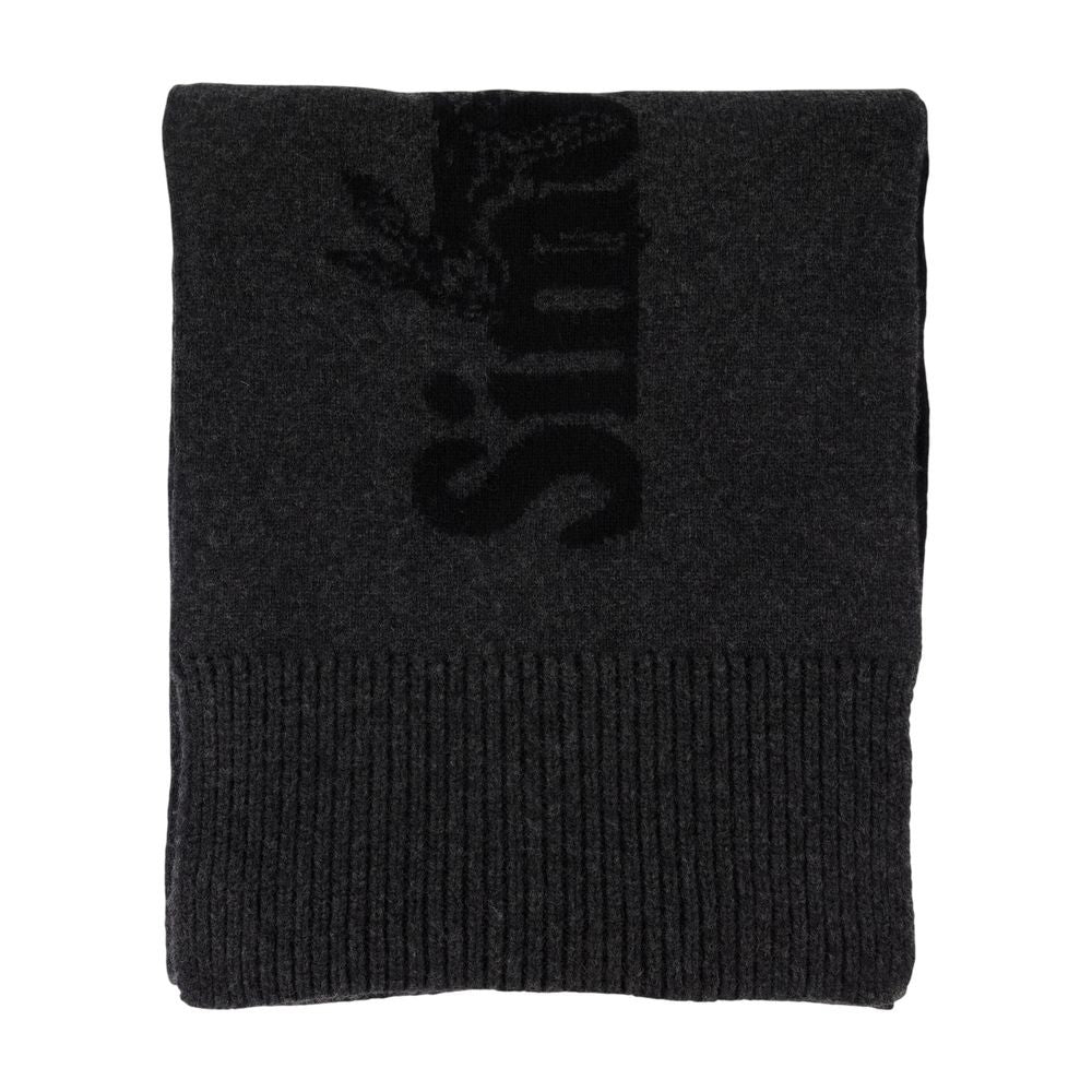 Simone Rocha Soft Wool Scarf With Subtle Logo Design