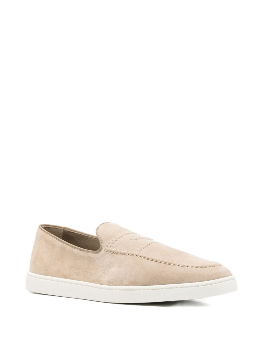 Church's Suede Flat Shoes With Rounded Toe