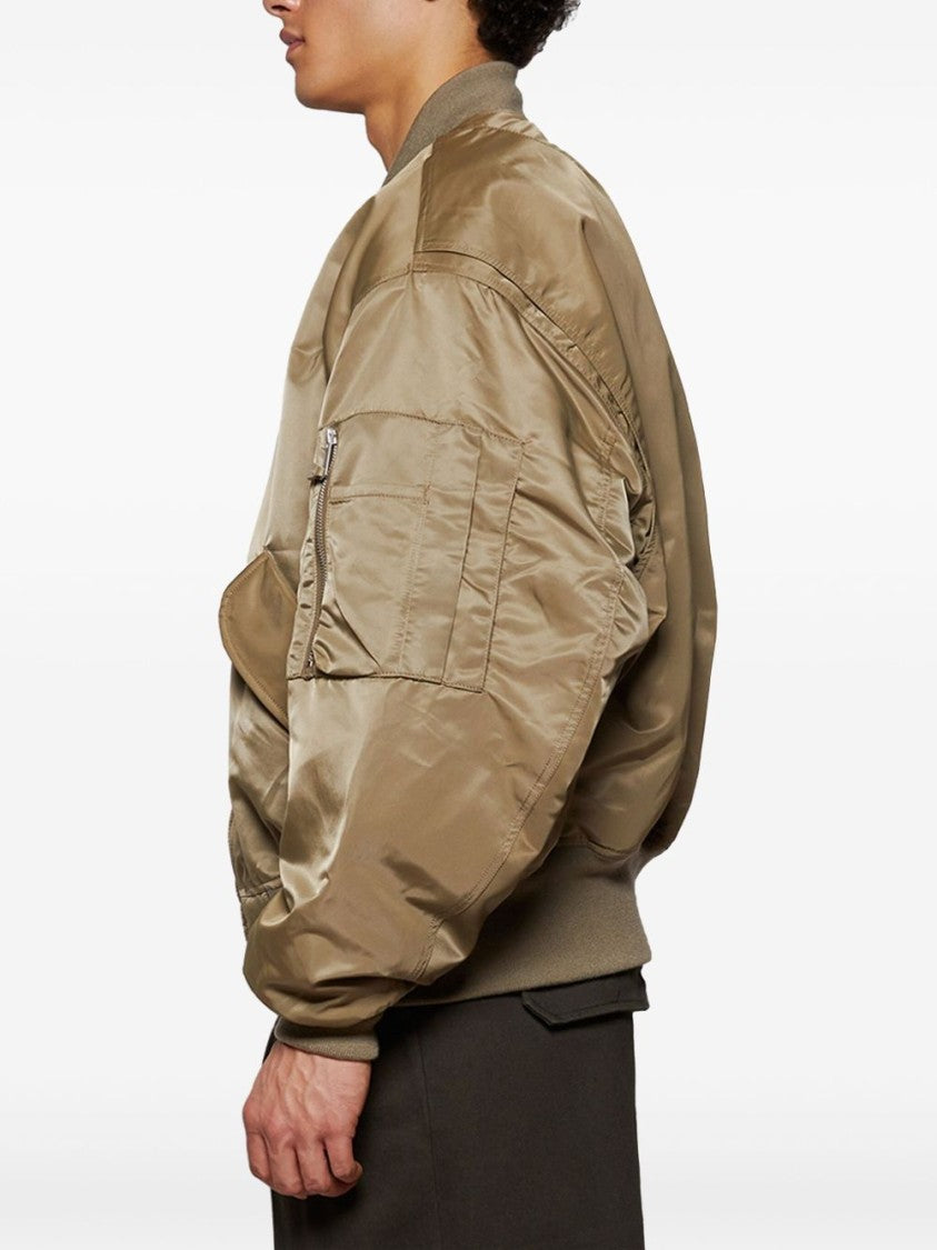 Entire Studios Drop Shoulder Bomber Jacket With Front Zip Closure