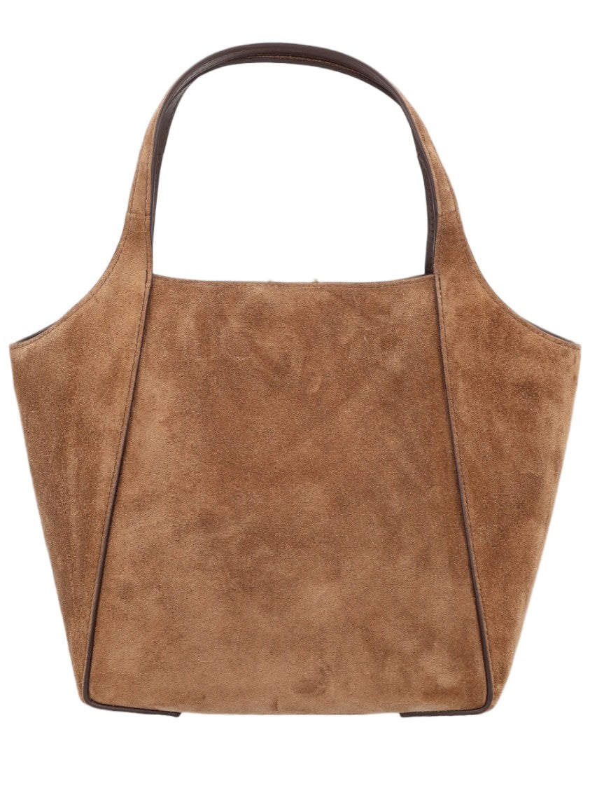 Brunello Cucinelli Structured Suede Bucket Handbag With Minimalist Design