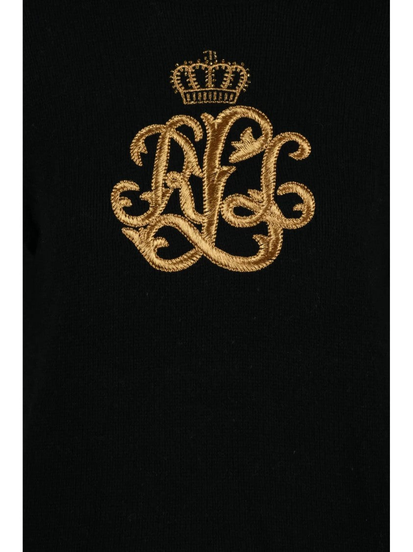 Lauren Ralph Lauren High Neck Sweater With Raised Embroidery Detail