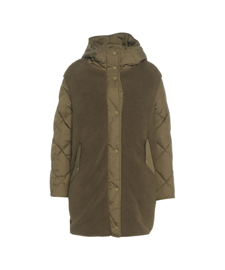 Herno Down Jacket With Faux Fur Insert