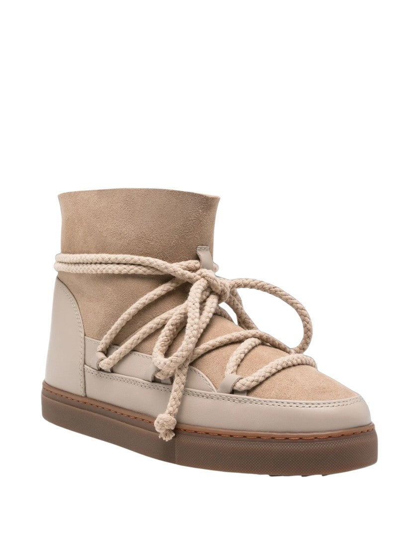 Inuikii Ankle-High Lace-Up Footwear With Braided Laces