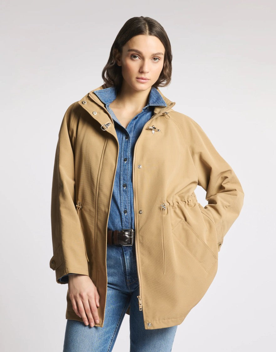 Fay Functional Medium Beige Parka With Hood