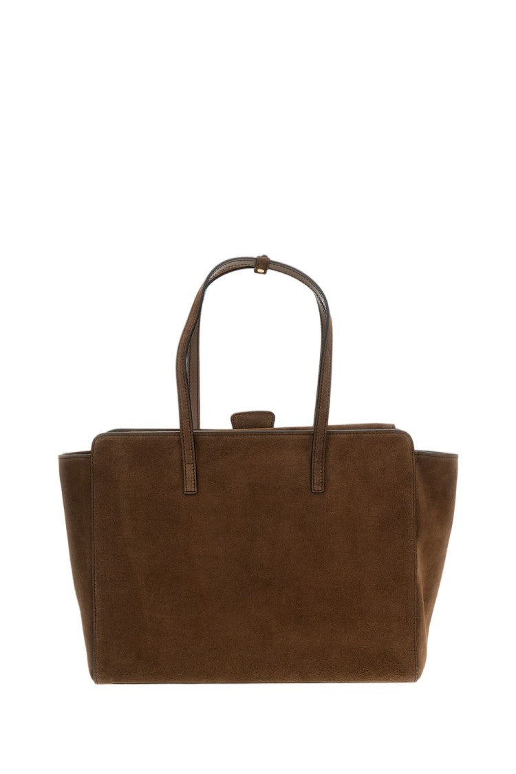 Hidesins Brown Flap L Suede Crossbody Bag