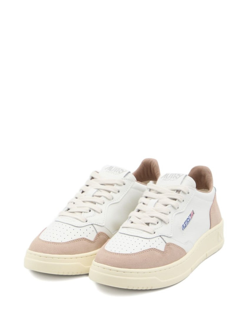 Autry White Suede Inserts Lace-Up Sneakers