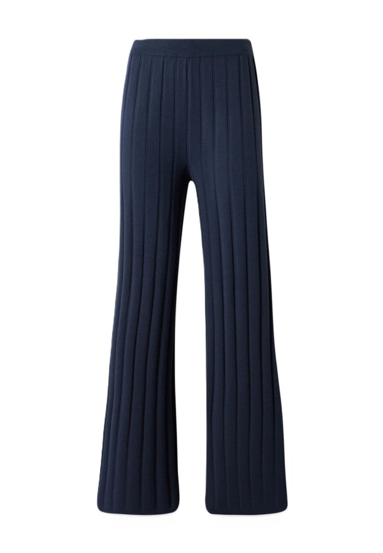 Max Mara Ribbed Wide-Leg Pants With Relaxed Fit