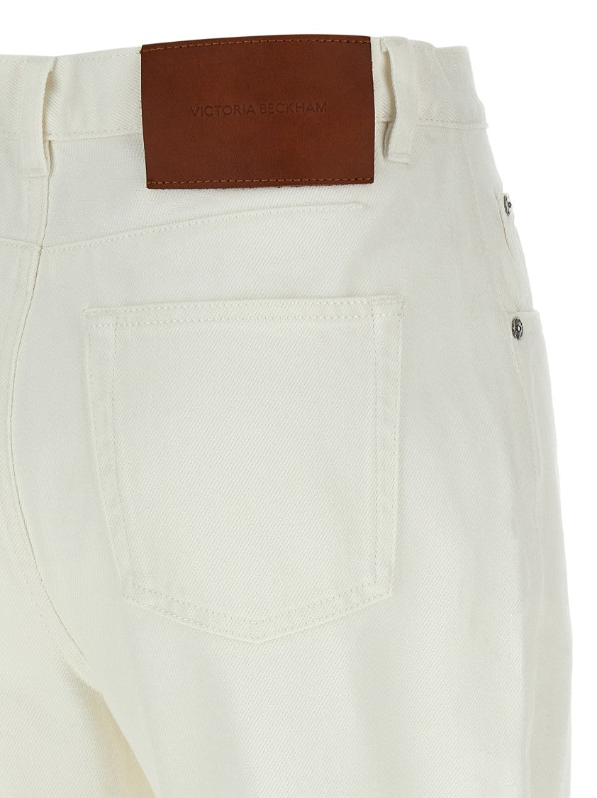 Victoria Beckham Cropped High Waist Jeans