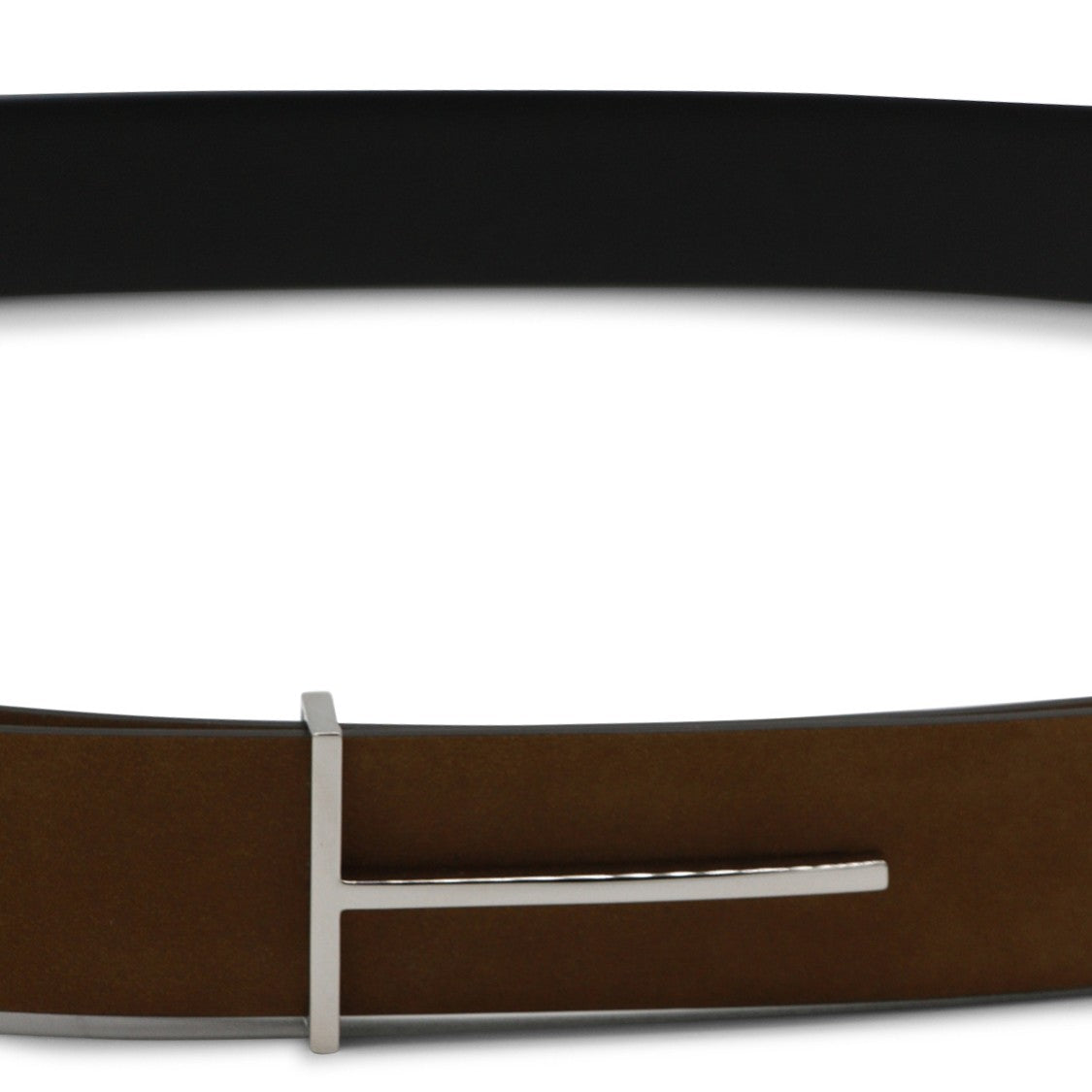 Tom Ford Tobacco Suede Adjustable Buckle Belt
