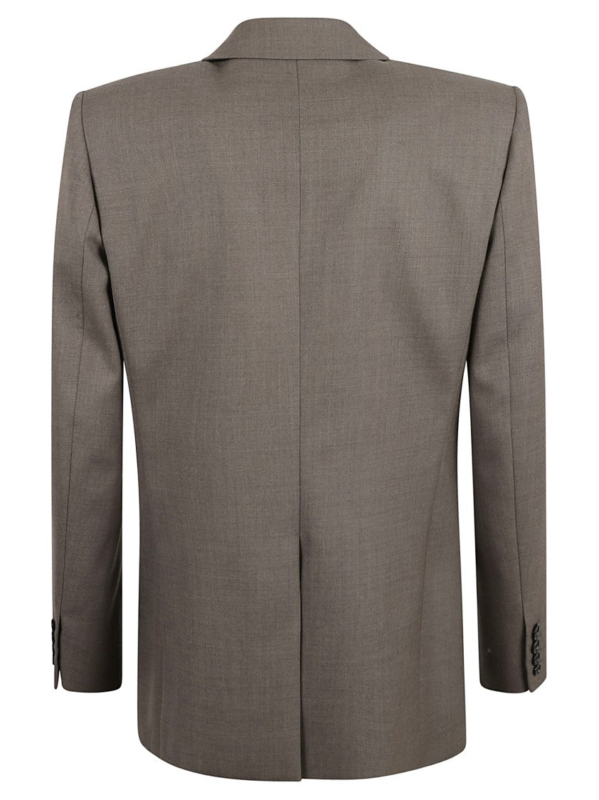 Saint Laurent Tailored Wool Jacket With Design