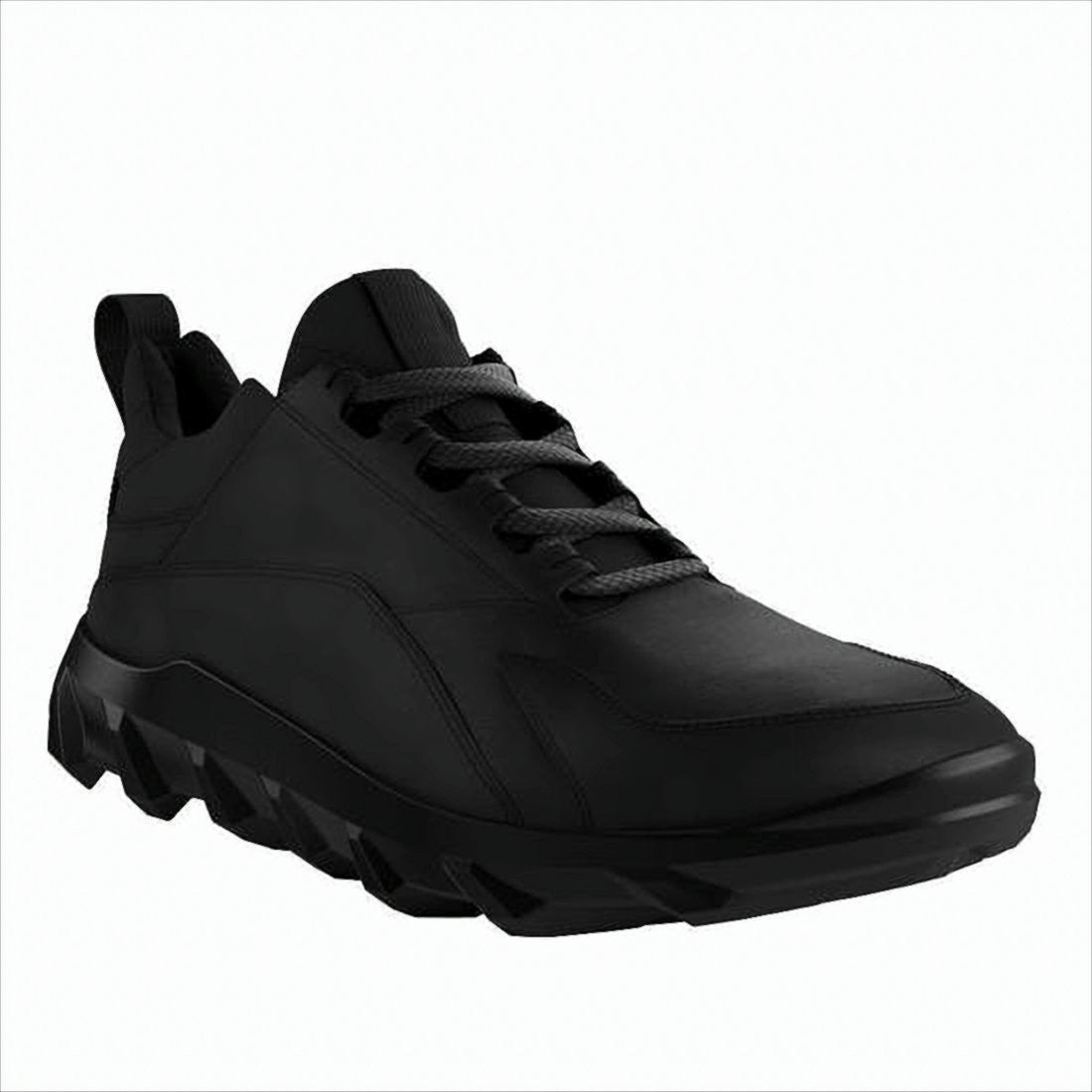 Ecco Textured Nubuck Lace-Up Shoes With Angular Sole