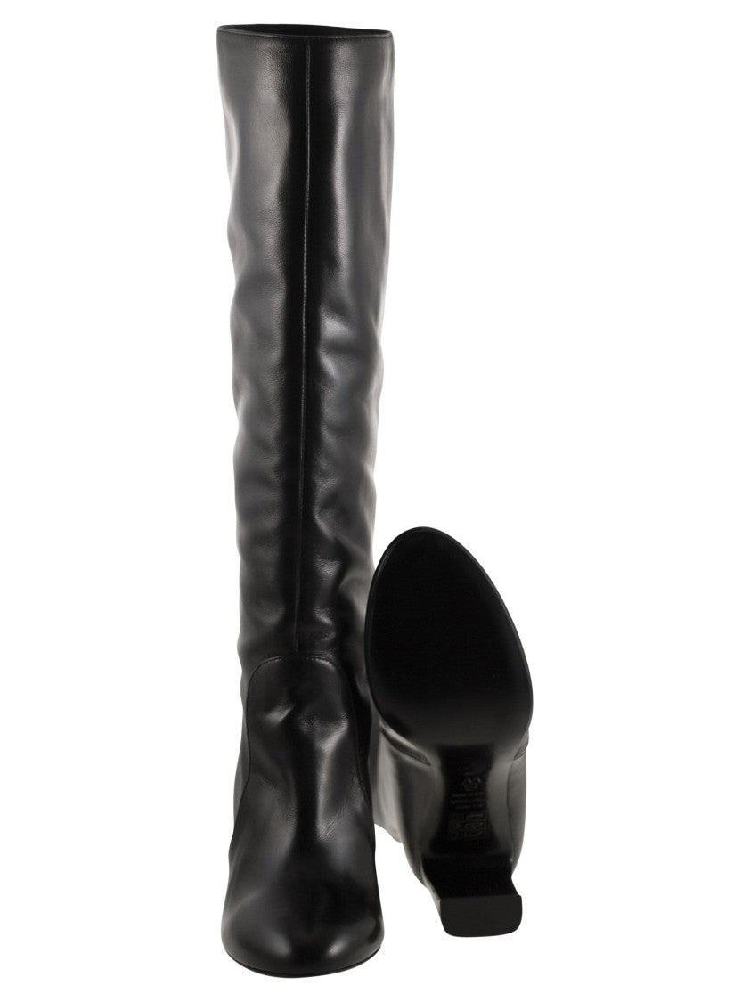 Stuart Weitzman Babette - Leather Tube Boot