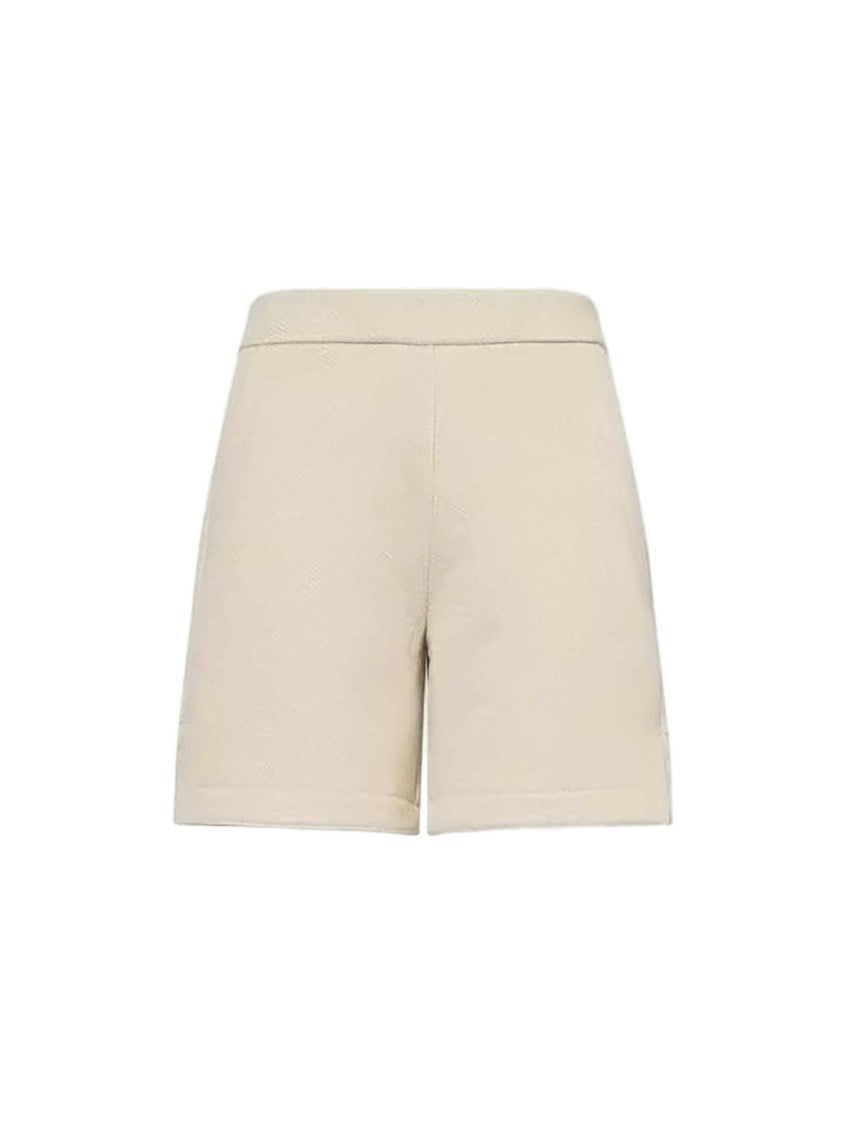 Max Mara Tailored Textured Shorts With Subtle Metallic Finish