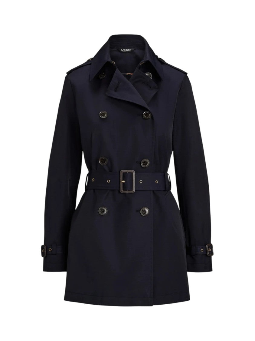 Lauren Ralph Lauren Tailored Double-Breasted Trench Coat With Belted Waist