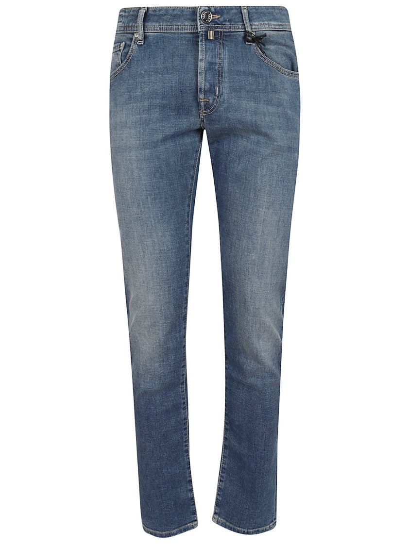 Jacob Cohen Five-Pocket Slim-Fit Denim With Stretch Blend