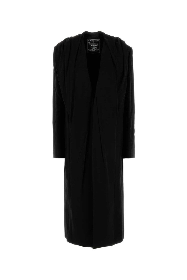 Y/Project Black Cotton Coat