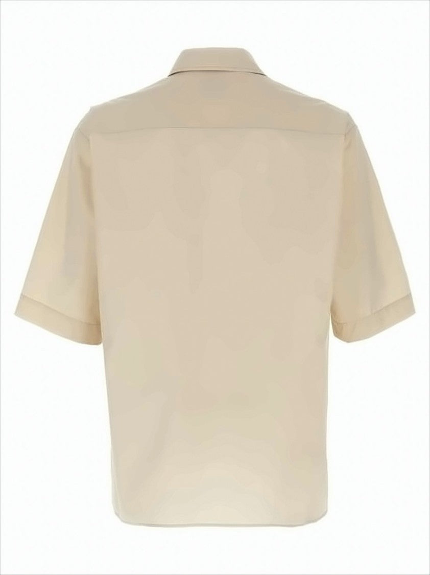 Lemaire Boxy-Cropped Short-Sleeved Shirt With Dual Chest Pockets