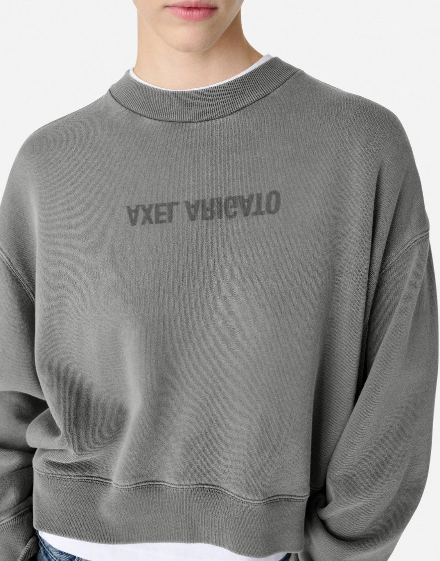 Axel Arigato Distort Logo Washed Sweatshirt