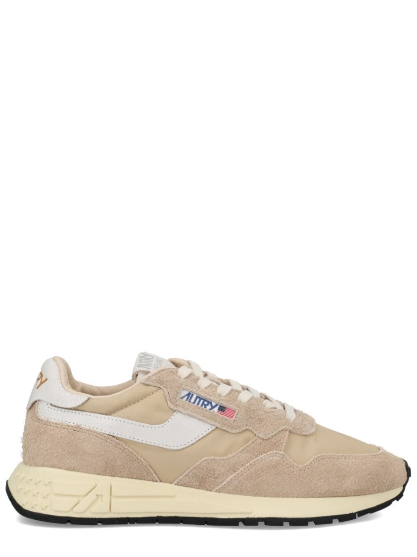 Autry Reelwind Low Beige Suede Sneakers