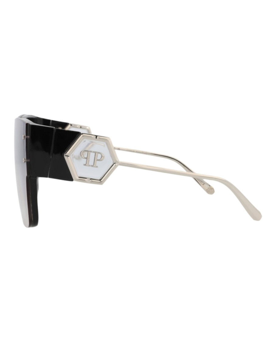 Philipp Plein Square-Frame Acetate Sunglasses With Gradient Lenses And Iconic Logo