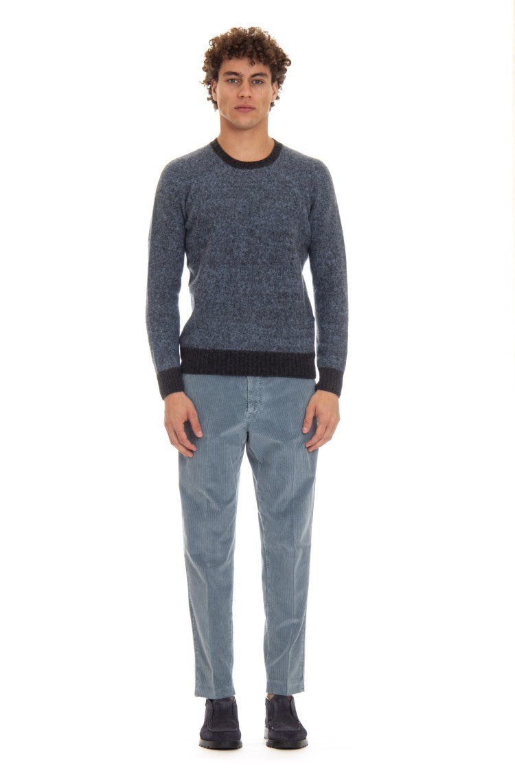 Drumohr Supersoft Wool Garzata Crewneck Sweater
